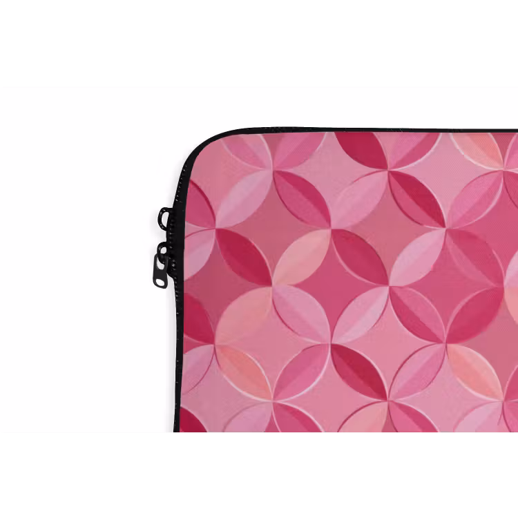 Laptophoes - Geometrisch - Mozaïek - Modern - Roze — 6