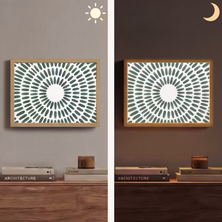Lightbox - Wandlamp - Abstract - Cirkel - Patroon - Modern - Groen — 6