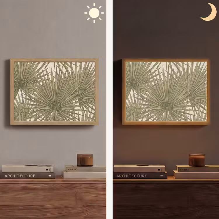 Lightbox - Wandlamp - Blad - Tropisch - Patroon - Natuur - Groen — 6