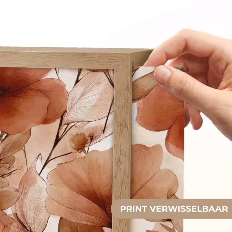 Lightbox - Wandlamp - Bloemen - Aquarel - Botanisch - Terracotta — 5