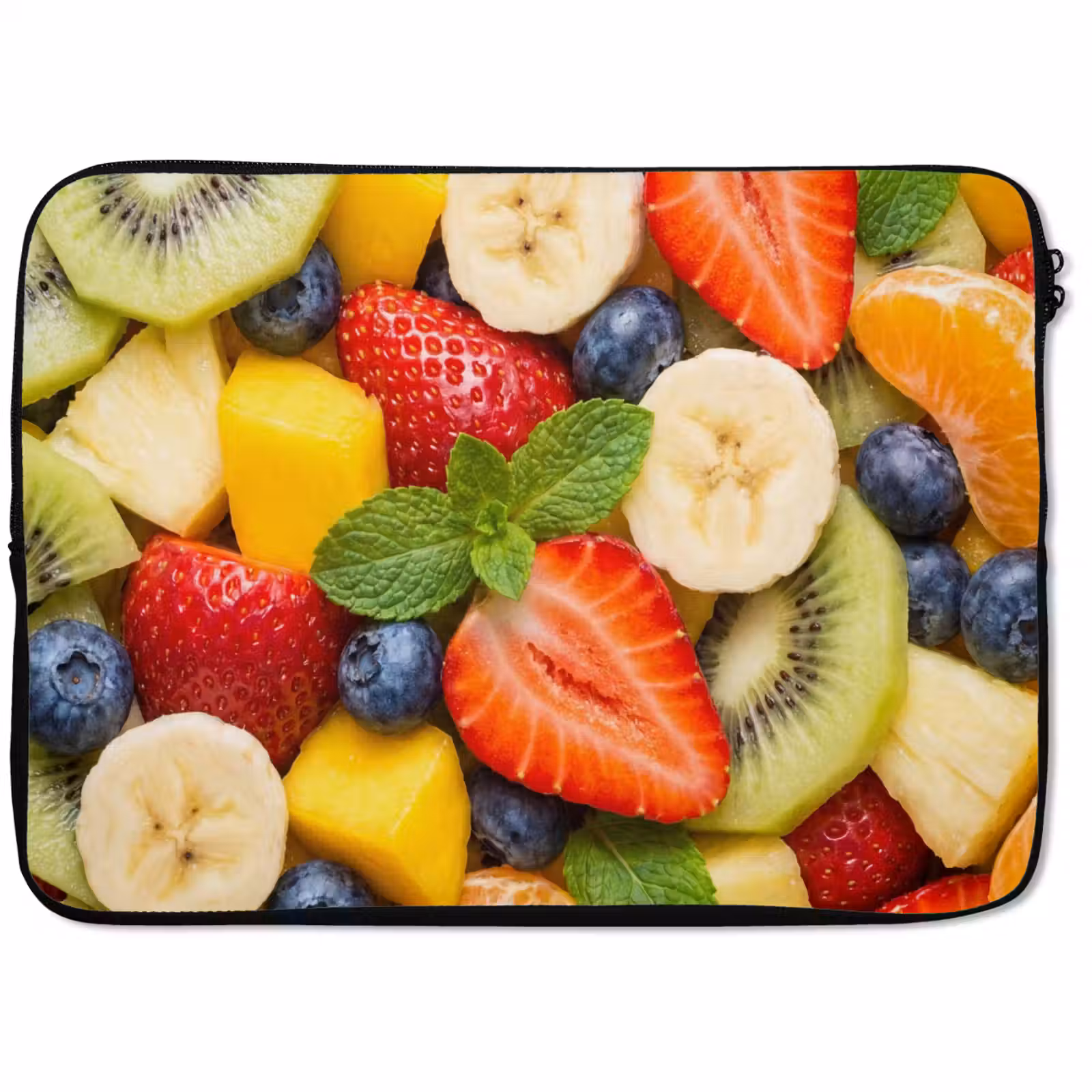 Laptophoes - Fruit - Plakjes - Eten - Kleurrijk — 1