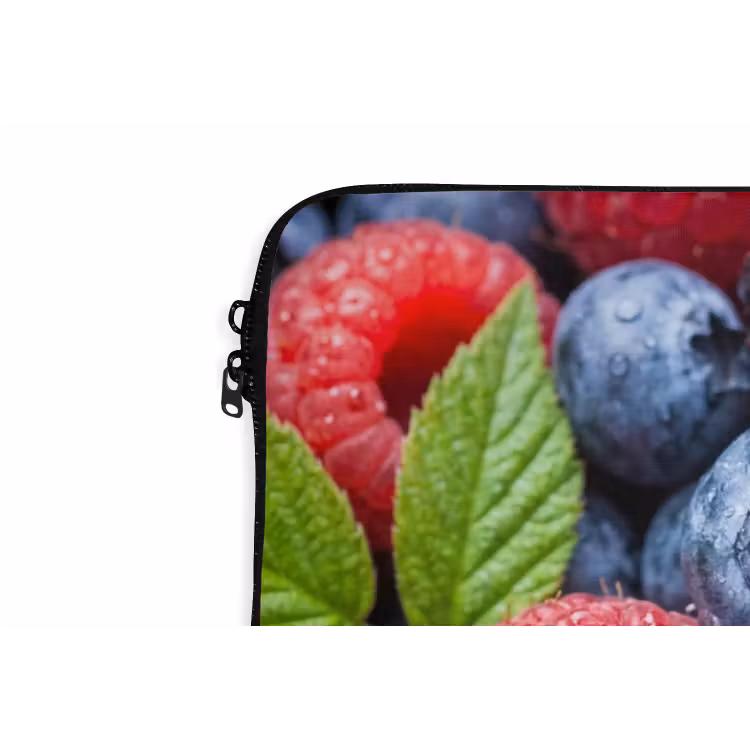 Laptophoes - Bessen - Vers - Waterdruppels - Kleurrijk - Eten — 6