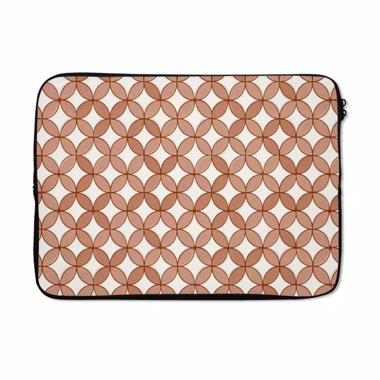 Laptophoes - Geometrisch - Cirkels - Modern - Terracotta — 5