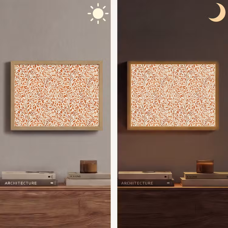 Lightbox - Wandlamp - Bladeren - Botanisch - Terracotta — 6