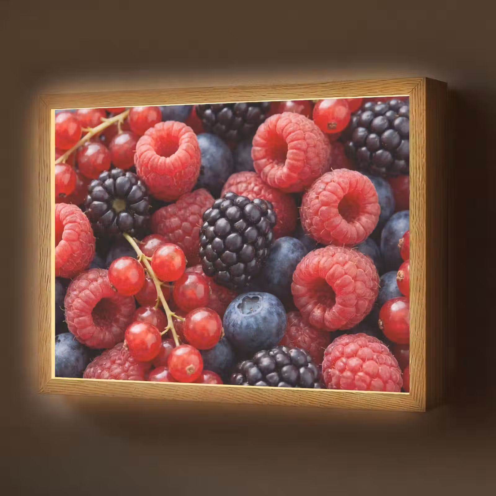 Lightbox - Wandlamp - Bessen - Mix - Vers - Eten - Kleurrijk — 1