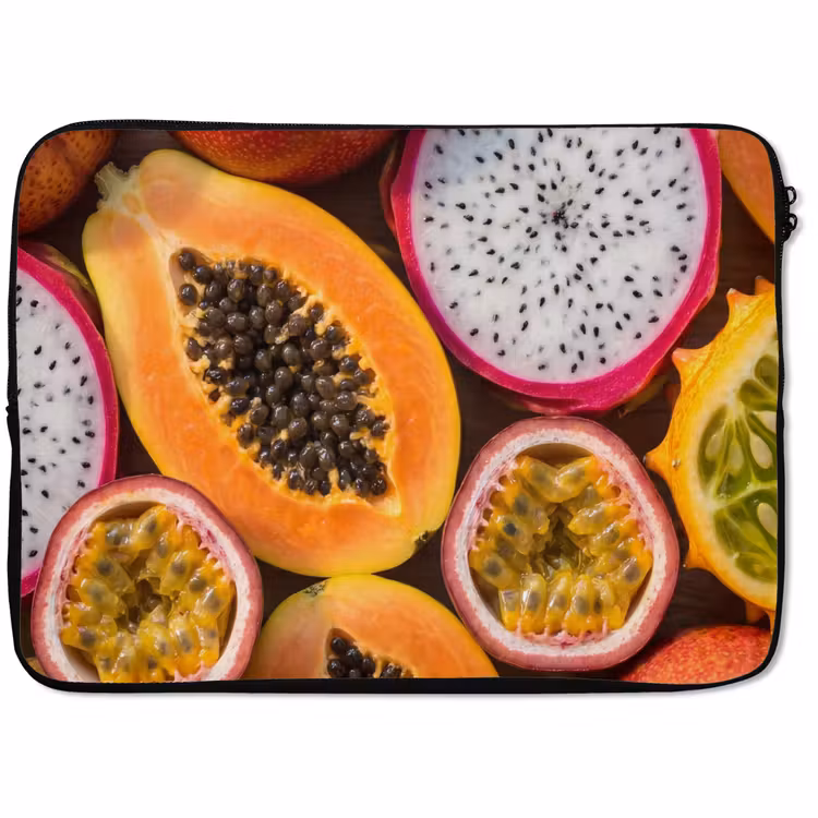 Laptophoes - Fruit - Geopend - Tropisch - Eten - Kleurrijk — 1