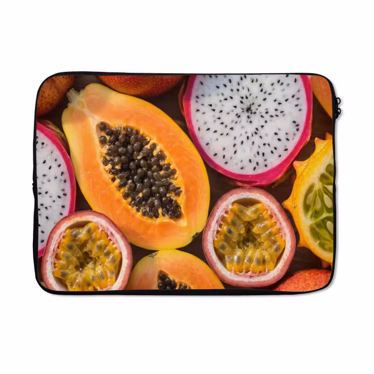 Laptophoes - Fruit - Geopend - Tropisch - Eten - Kleurrijk — 5