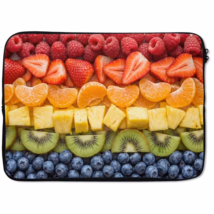 Laptophoes - Fruit - Regenboog - Gezond - Kleurrijk — 1