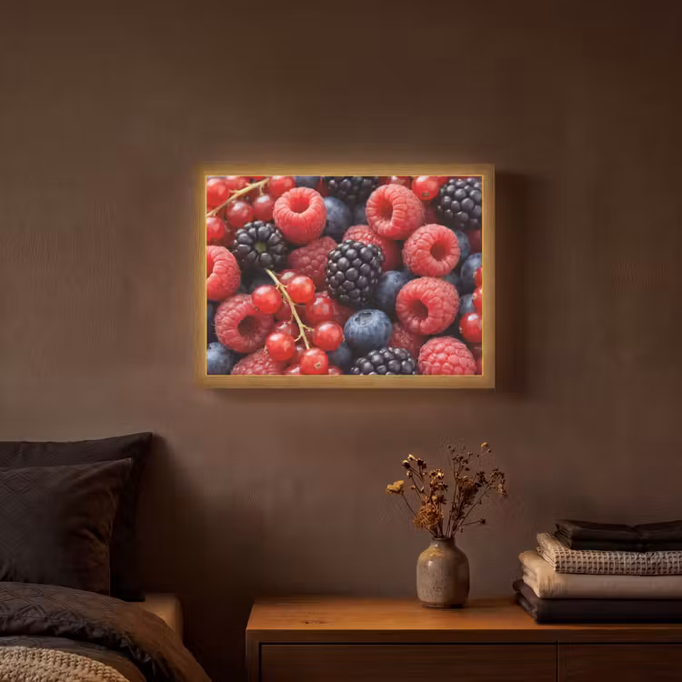 Lightbox - Wandlamp - Bessen - Mix - Vers - Eten - Kleurrijk — 3