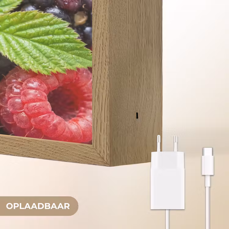 Lightbox - Wandlamp - Bessen - Vers - Waterdruppels - Kleurrijk - Eten — 7