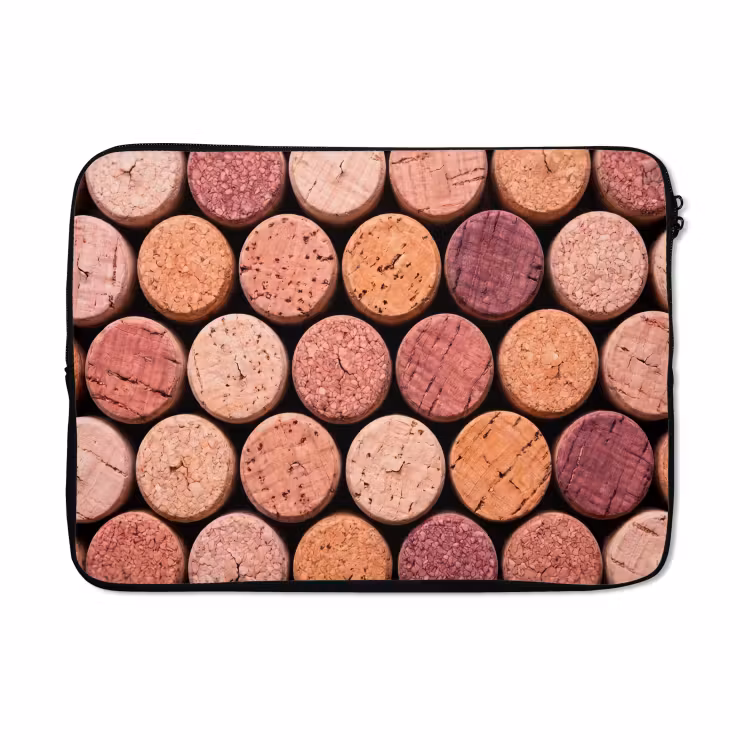 Laptophoes - Kurk - Patroon - Abstract - Modern - Rood — 5