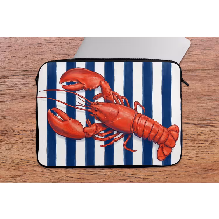 Laptophoes - Schaaldier - Kreeft - Marine - Illustratie - Rood — 2