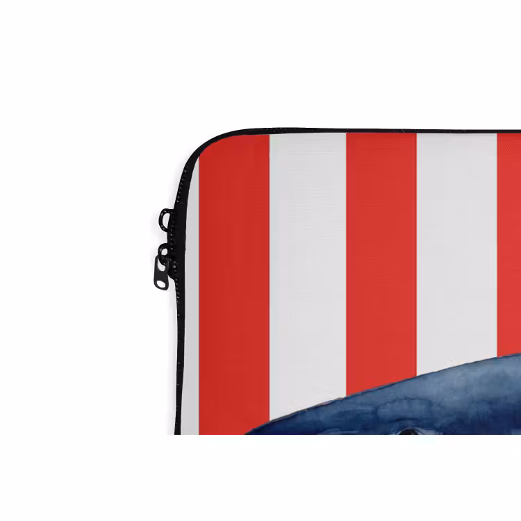 Laptophoes - Vis - Haai - Zee - Illustratie - Blauw — 6