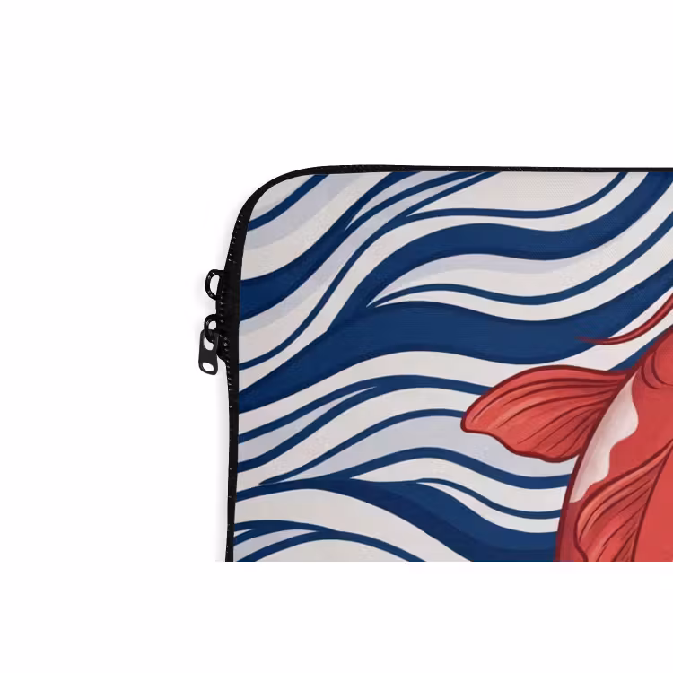 Laptophoes - Vis - Water - Natuur - Illustratie - Rood — 6