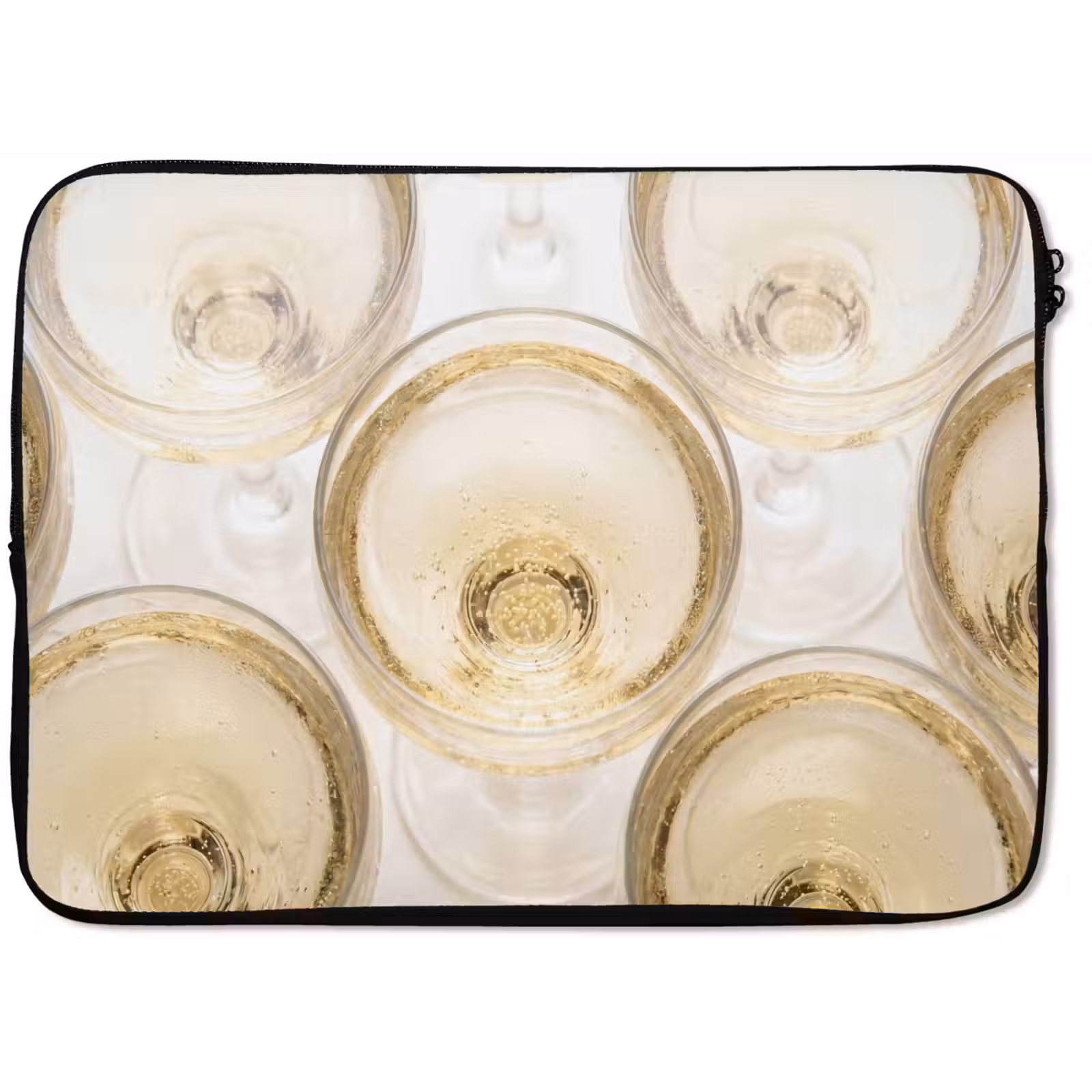 Laptophoes - Drank - Glazen - Feest - Goud — 1