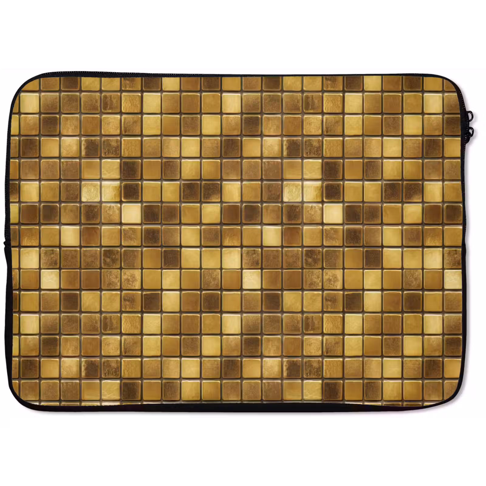 Laptophoes - Tegels - Mozaïek - Luxe - Warm Goud — 1