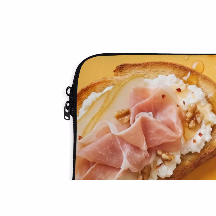 Laptophoes - Eten - Brood - Ontbijt - Modern - Kleurrijk — 6