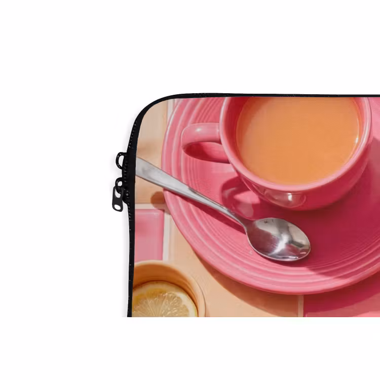 Laptophoes - Eten - Citrusvruchten - Stillevens - Roze - Oranje — 6