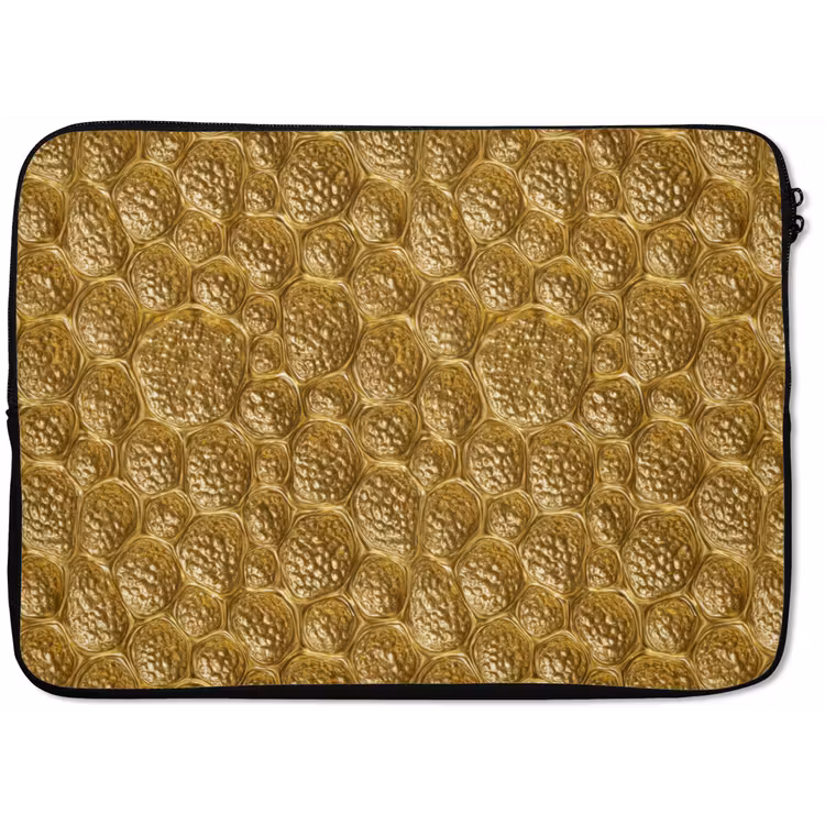Laptophoes - Gehamerd - Mozaïek - Antiek - Goud — 1
