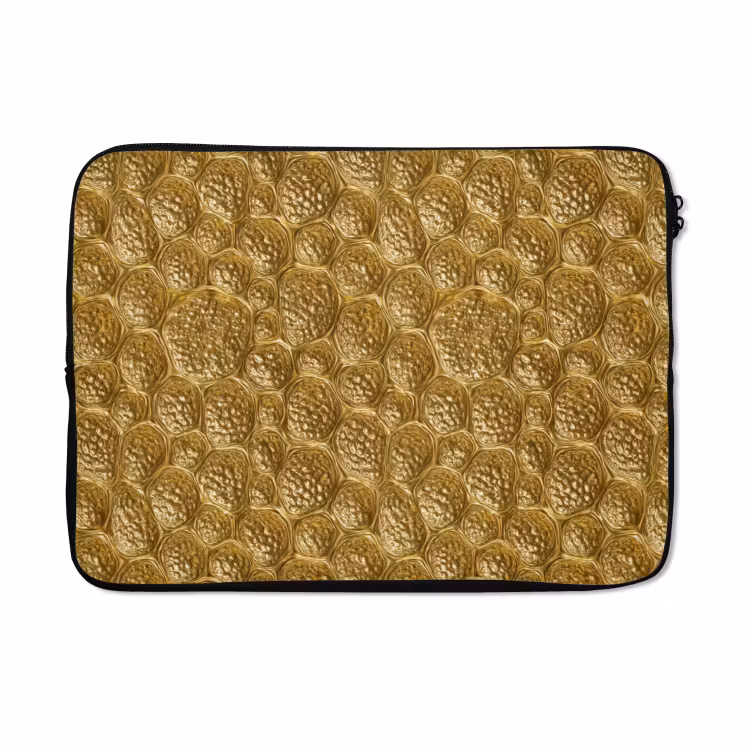 Laptophoes - Gehamerd - Mozaïek - Antiek - Goud — 5