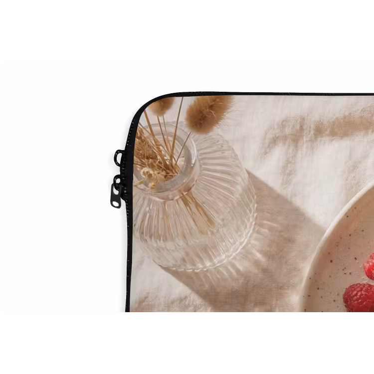 Laptophoes - Pannenkoeken - Bessen - Ontbijt - Modern - Beige — 6
