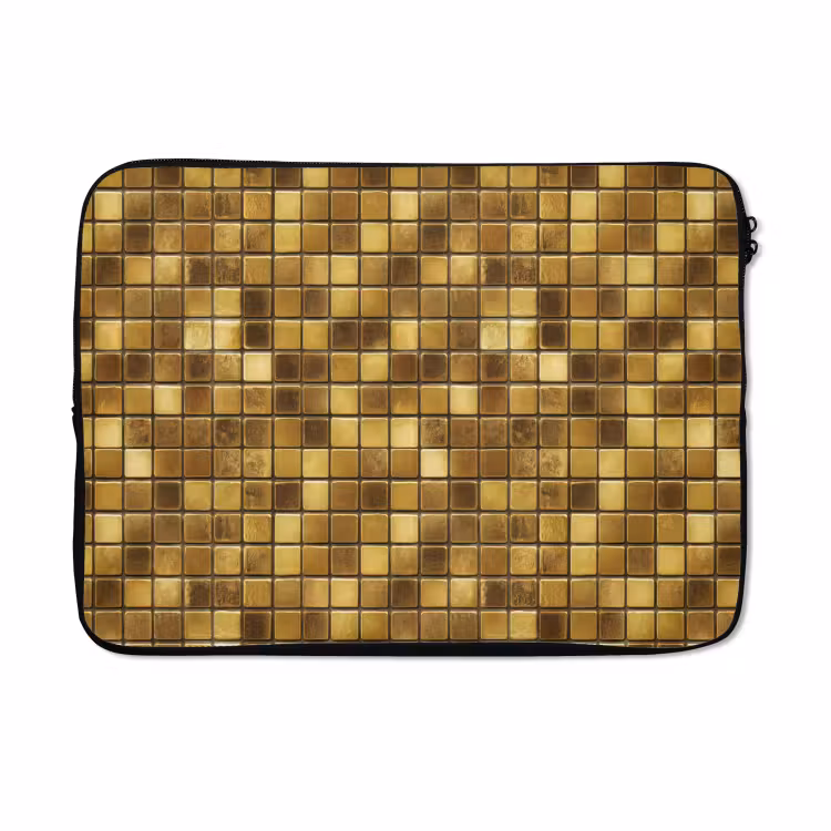 Laptophoes - Tegels - Mozaïek - Luxe - Warm Goud — 5