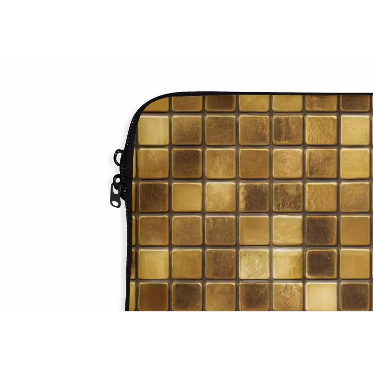 Laptophoes - Tegels - Mozaïek - Luxe - Warm Goud — 6