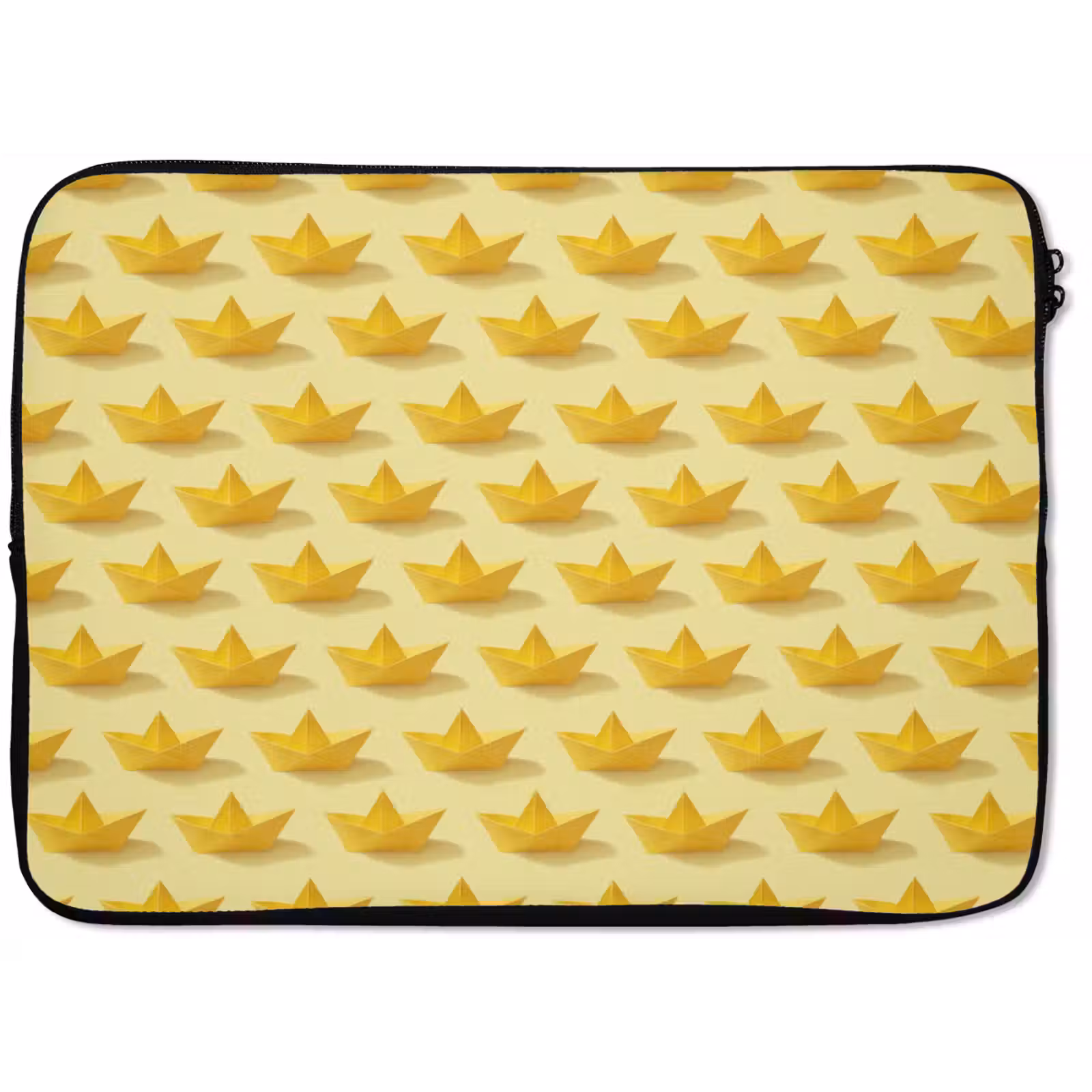 Laptophoes - Bootjes - Origami - Creatief - Geel — 1