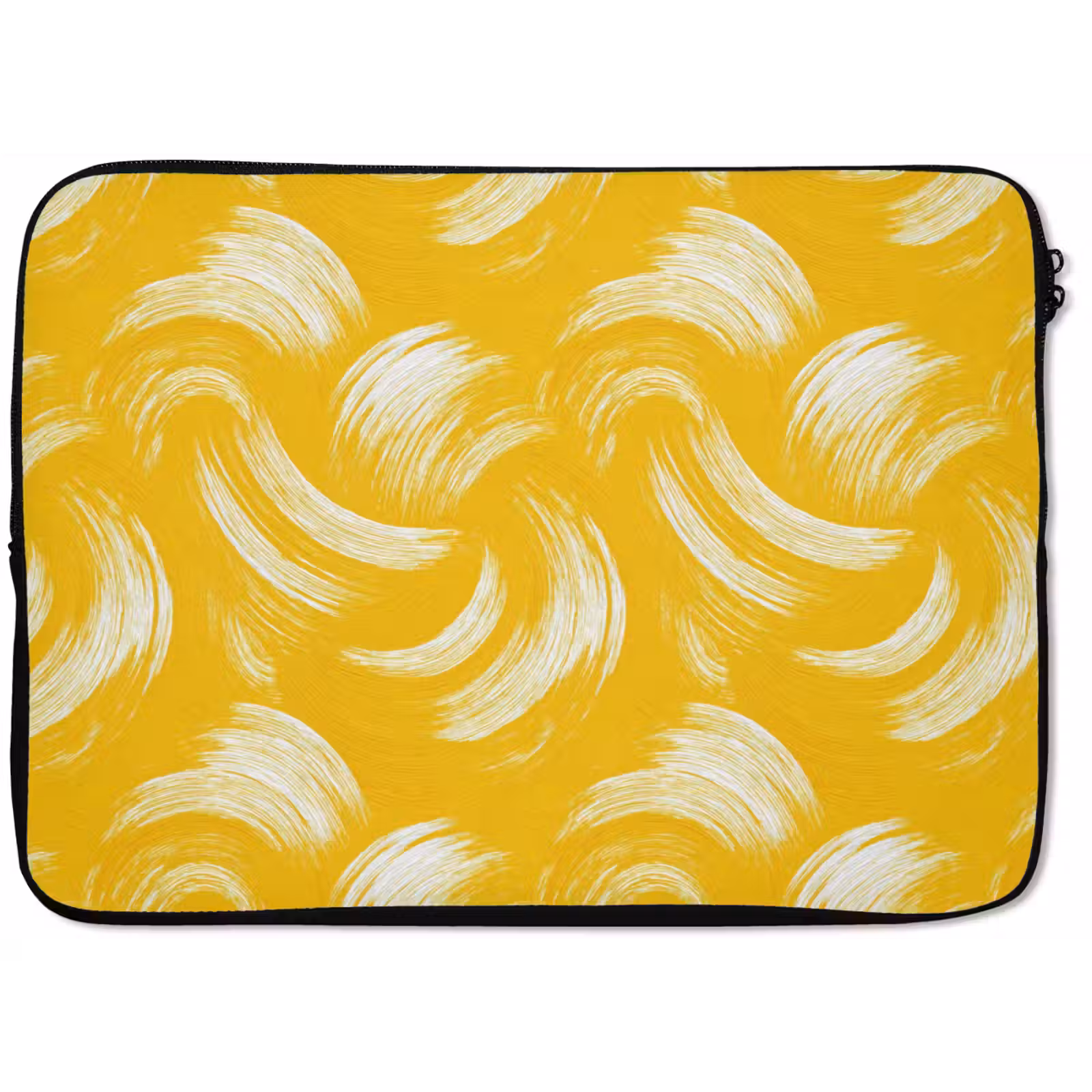 Laptophoes - Verfstreken - Abstract - Dynamisch - Geel — 1