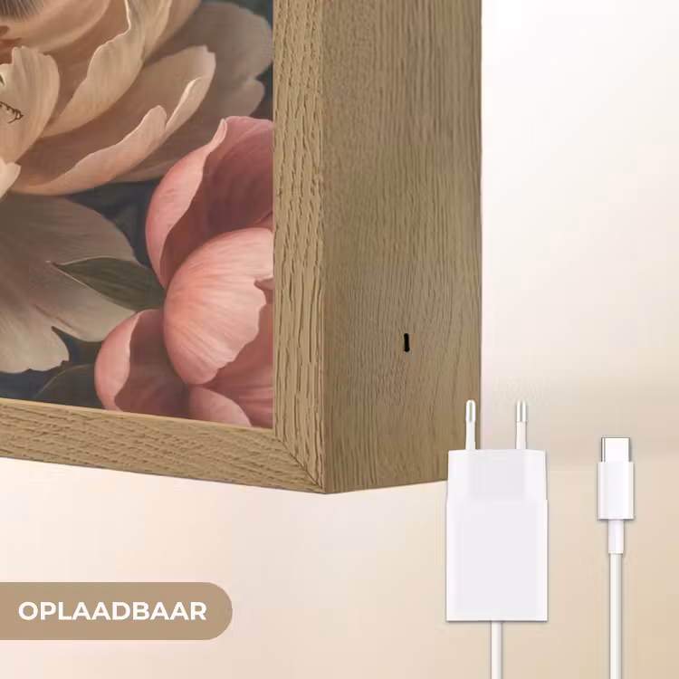 Lightbox - Wandlamp - Bloemen - Insect - Natuur - Roze — 7