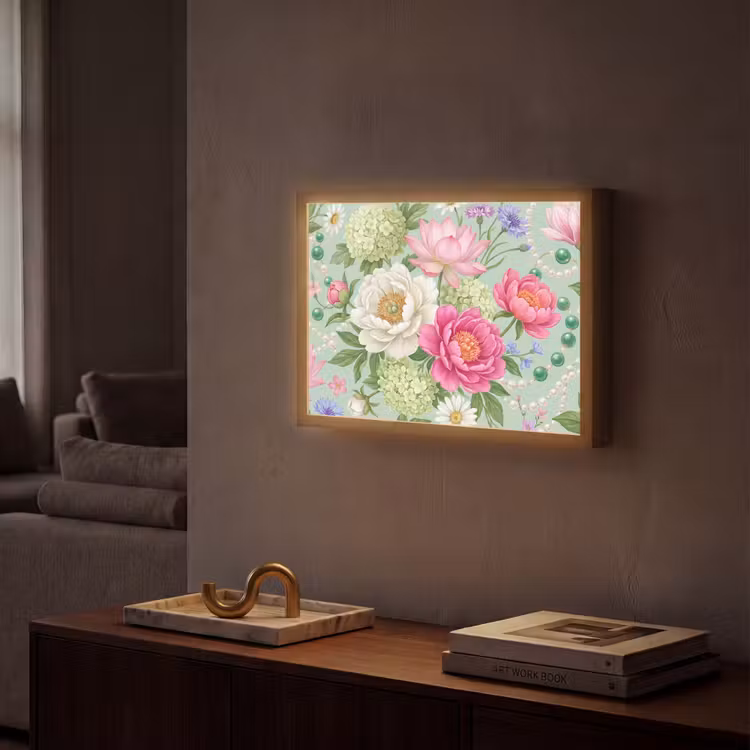 Lightbox - Wandlamp - Bloemen - Patroon - Botanisch - Groen — 2