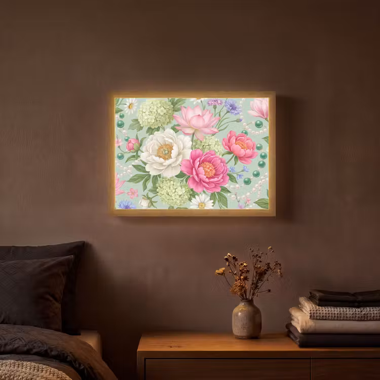 Lightbox - Wandlamp - Bloemen - Patroon - Botanisch - Groen — 3