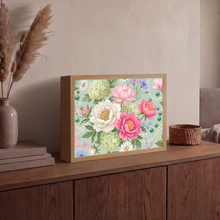 Lightbox - Wandlamp - Bloemen - Patroon - Botanisch - Groen — 4