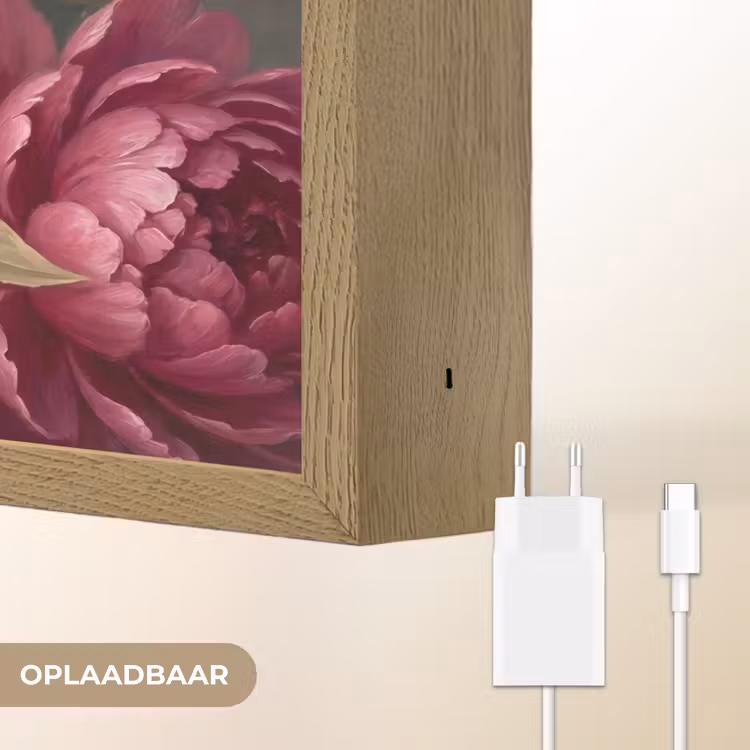 Lightbox - Wandlamp - Bloemen - Roze - Klassiek - Natuur — 7