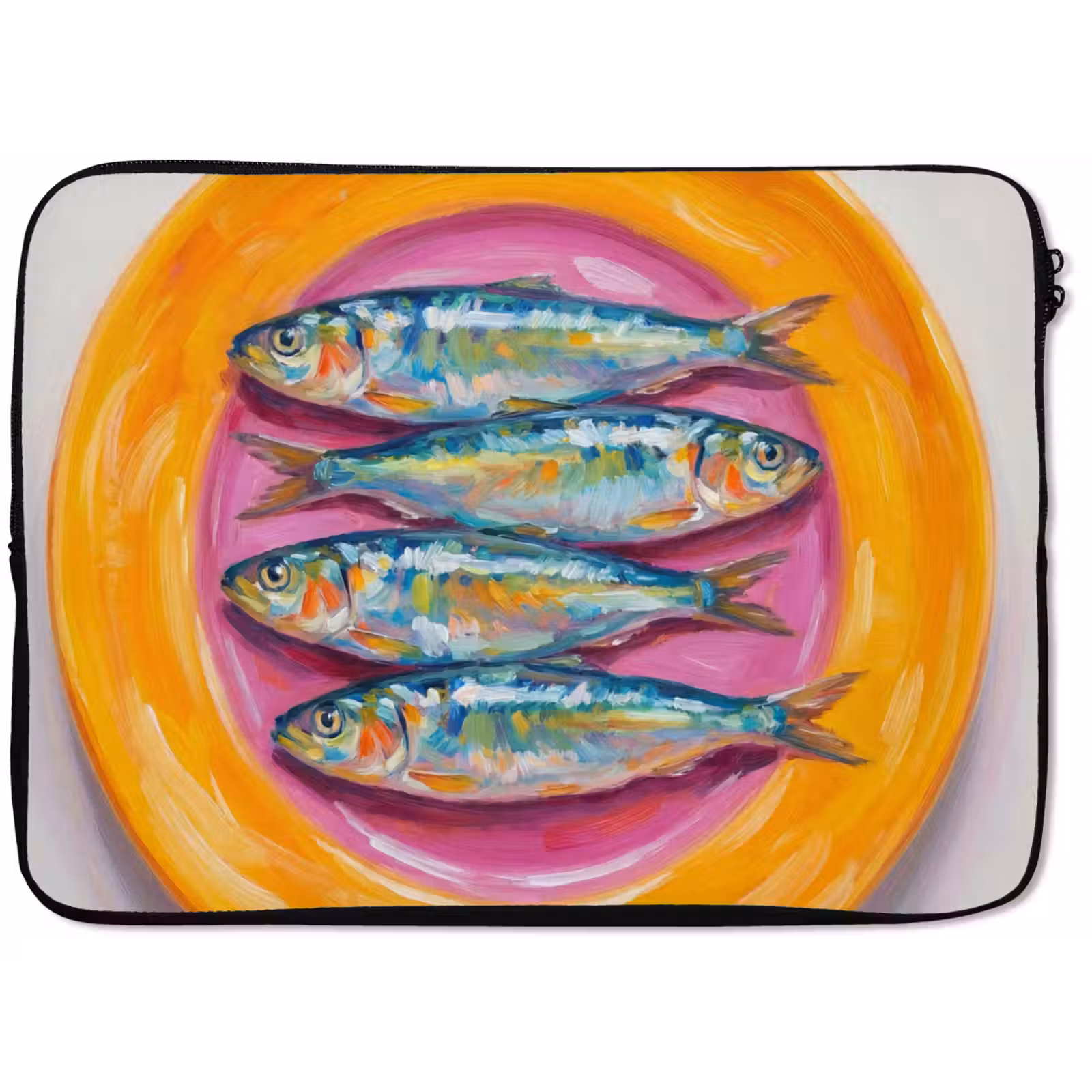 Laptophoes - Vis - Vier - Eten - Modern - Kleurrijk — 1