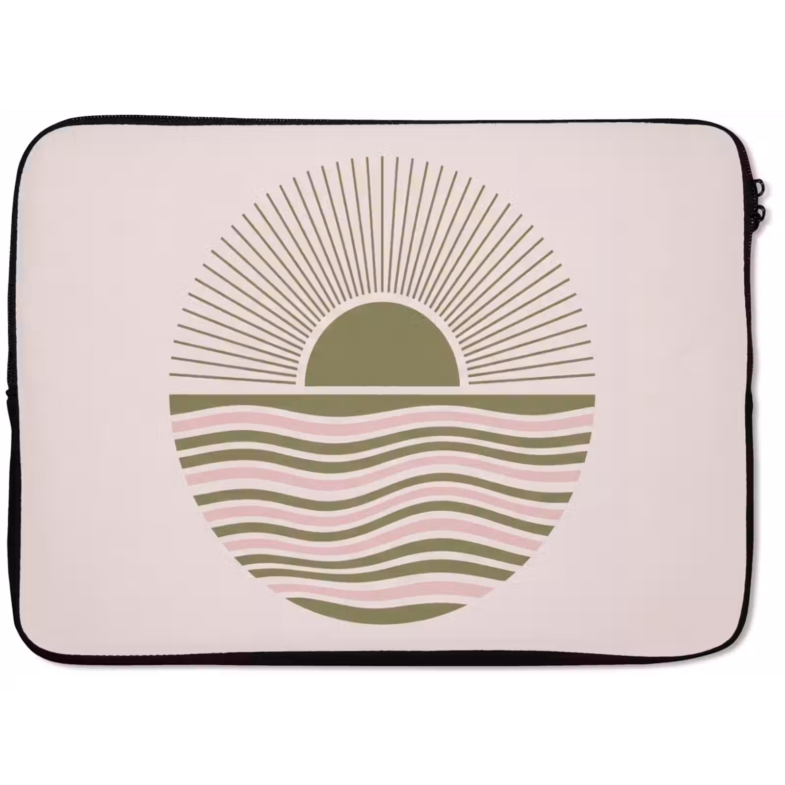 Laptophoes - Zon - Zee - Abstract - Modern - Roze — 1
