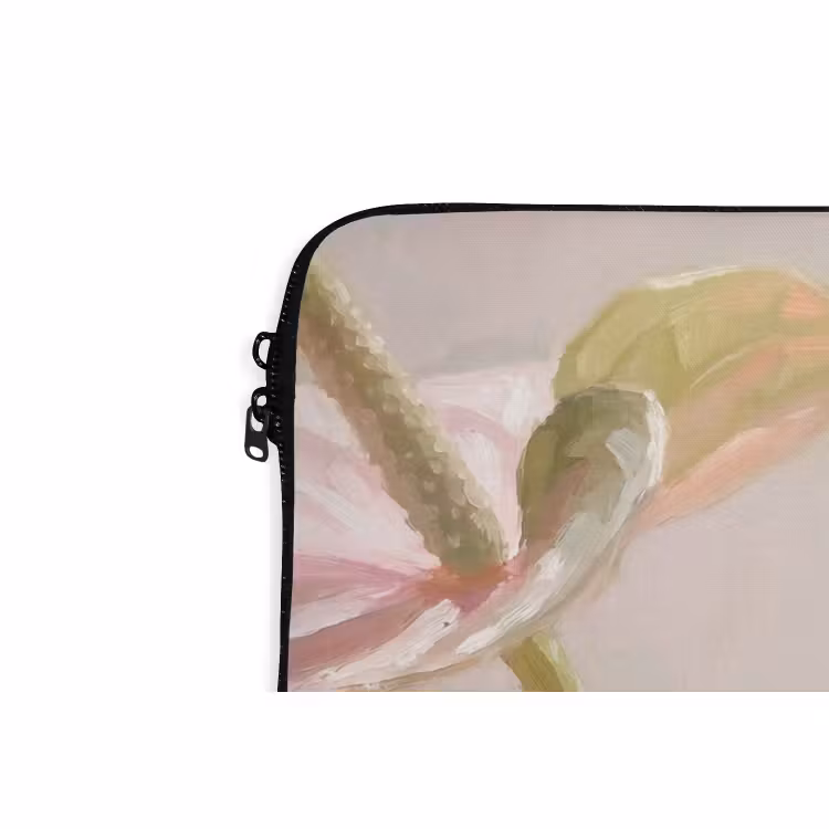 Laptophoes - Bloemen - Pastel - Abstract - Natuur - Groen — 6