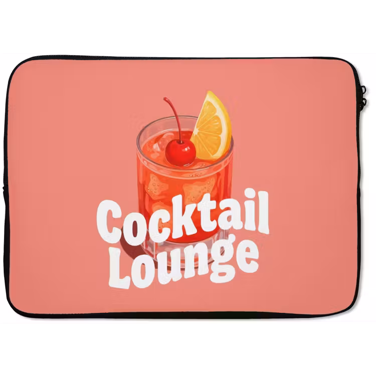 Laptophoes - Cocktail Lounge - Glas - Koraal — 1