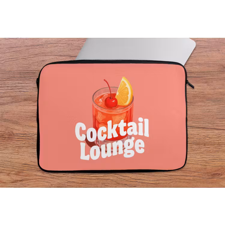 Laptophoes - Cocktail Lounge - Glas - Koraal — 2