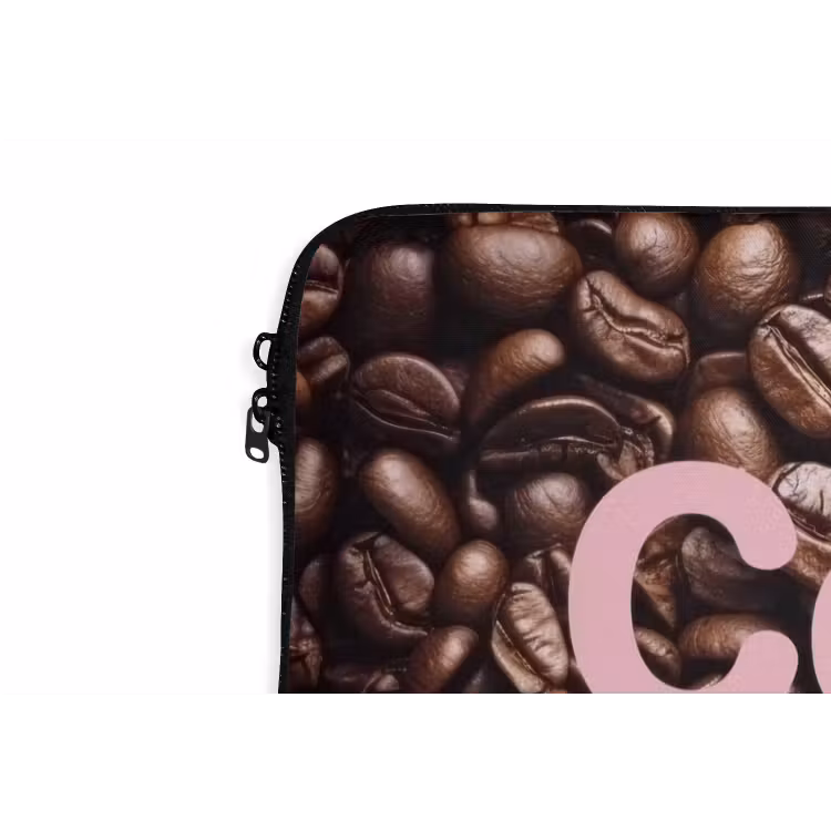 Laptophoes - Coffee First - Koffiebonen - Roze — 6