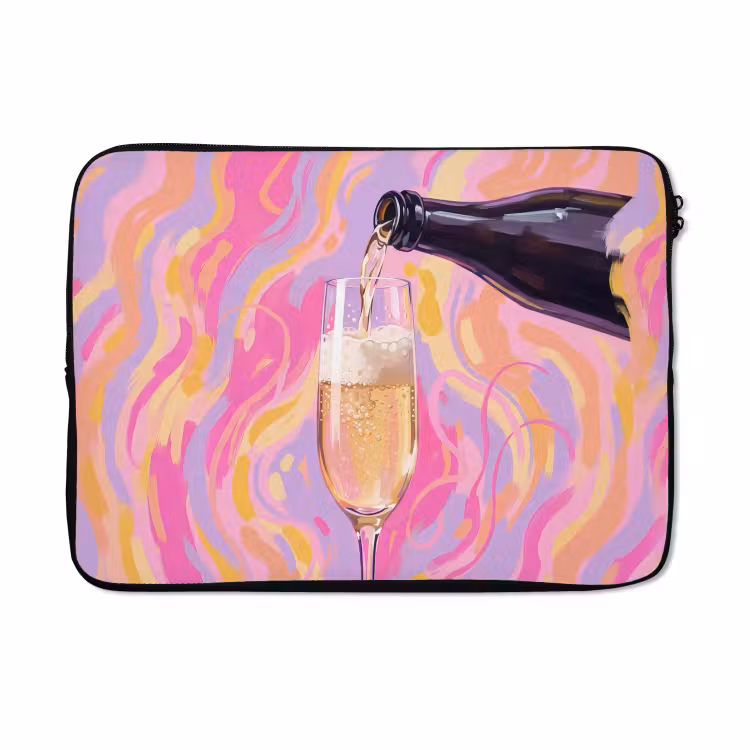 Laptophoes - Drank - Inschenken - Feest - Abstract - Roze — 5