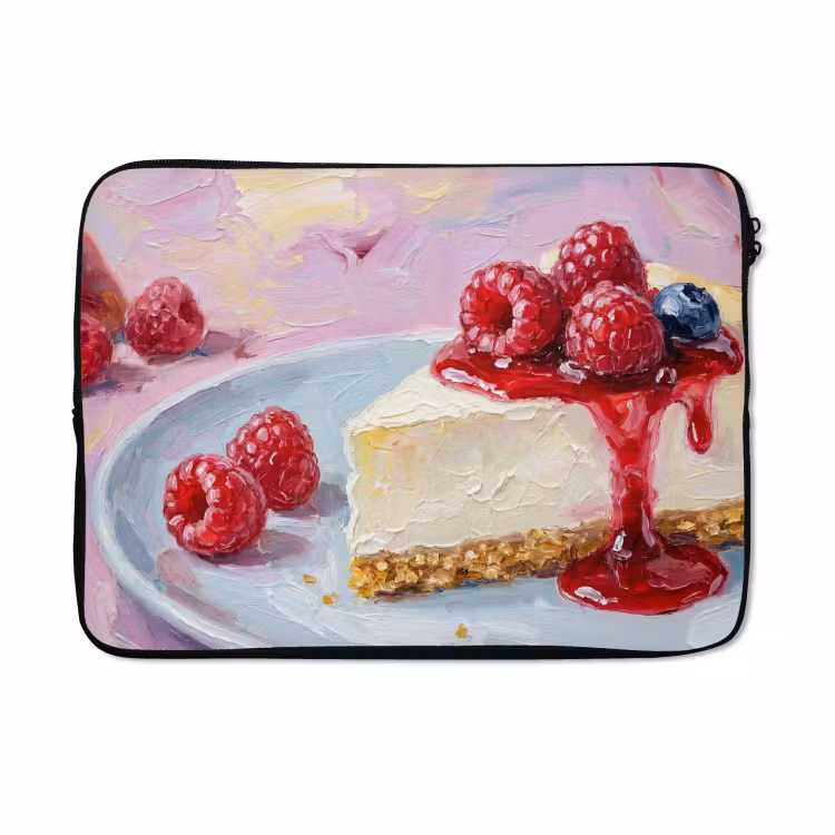 Laptophoes - Eten - Cheesecake - Bessen - Abstract - Roze — 5