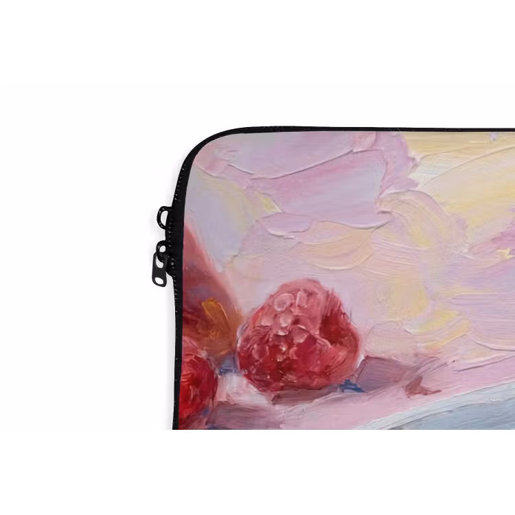 Laptophoes - Eten - Cheesecake - Bessen - Abstract - Roze — 6
