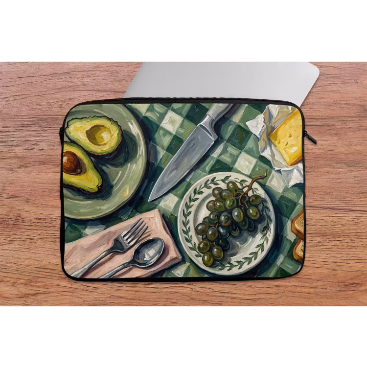 Laptophoes - Eten - Ontbijt - Tafel - Modern - Groen — 2