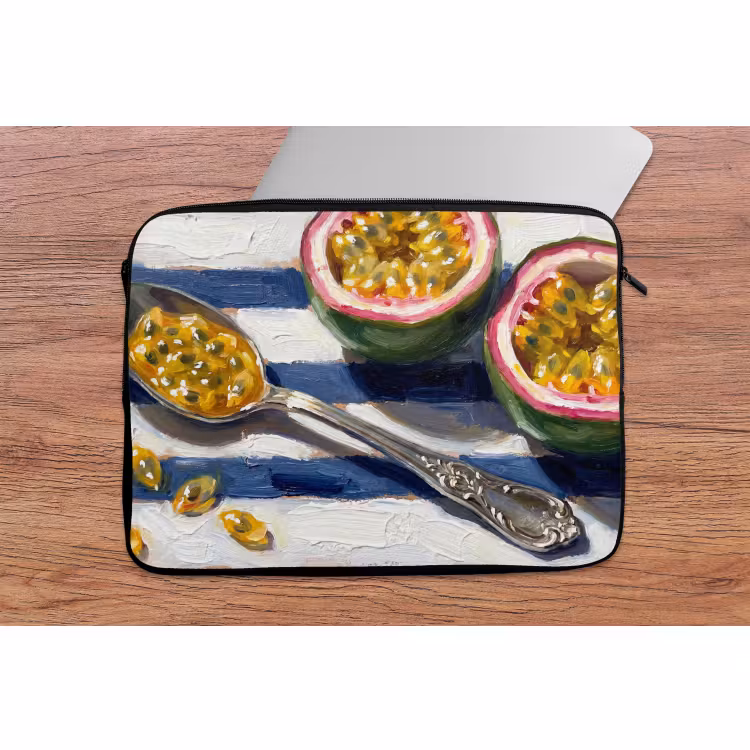 Laptophoes - Eten - Passievrucht - Tropisch - Modern - Kleurrijk — 2