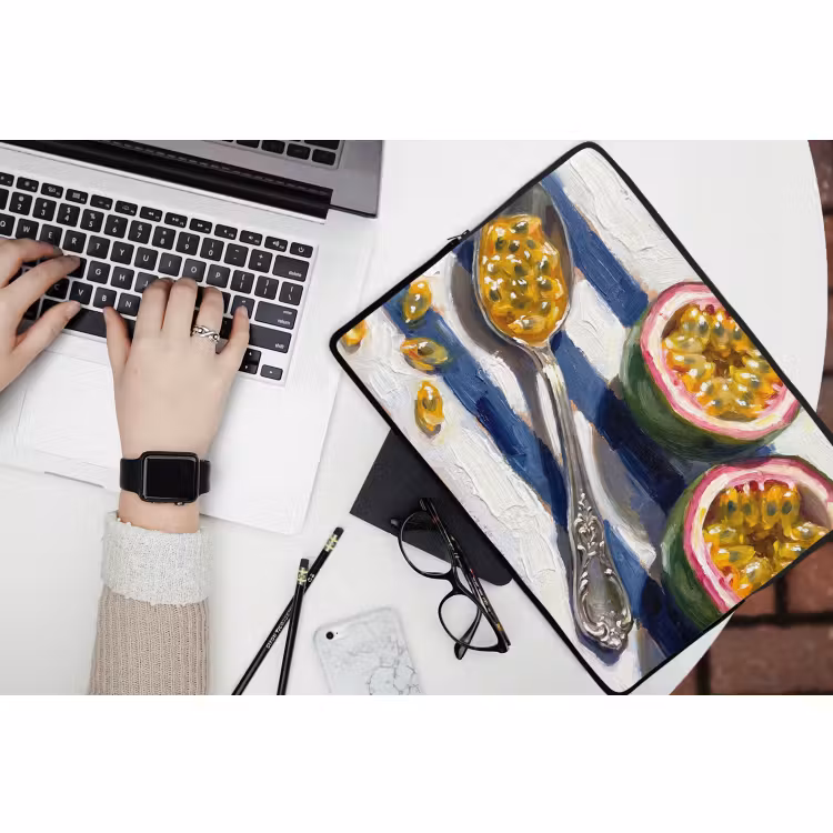 Laptophoes - Eten - Passievrucht - Tropisch - Modern - Kleurrijk — 3