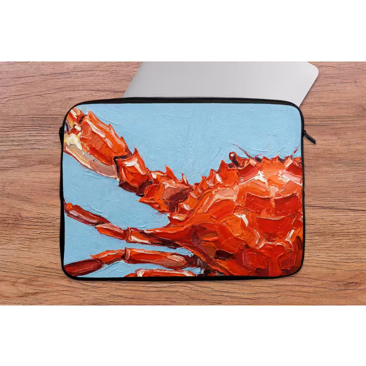 Laptophoes - Krab - Zee - Dieren - Abstract - Rood — 2