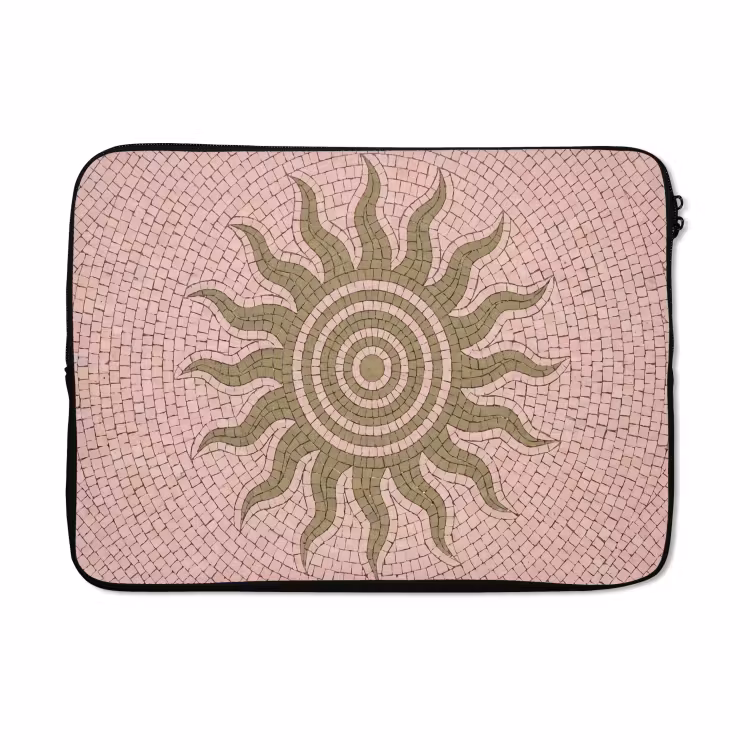 Laptophoes - Mozaïek - Zon - Patroon - Klassiek - Roze — 5