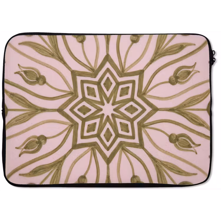 Laptophoes - Patroon - Mandala - Decoratie - Abstract - Groen — 1