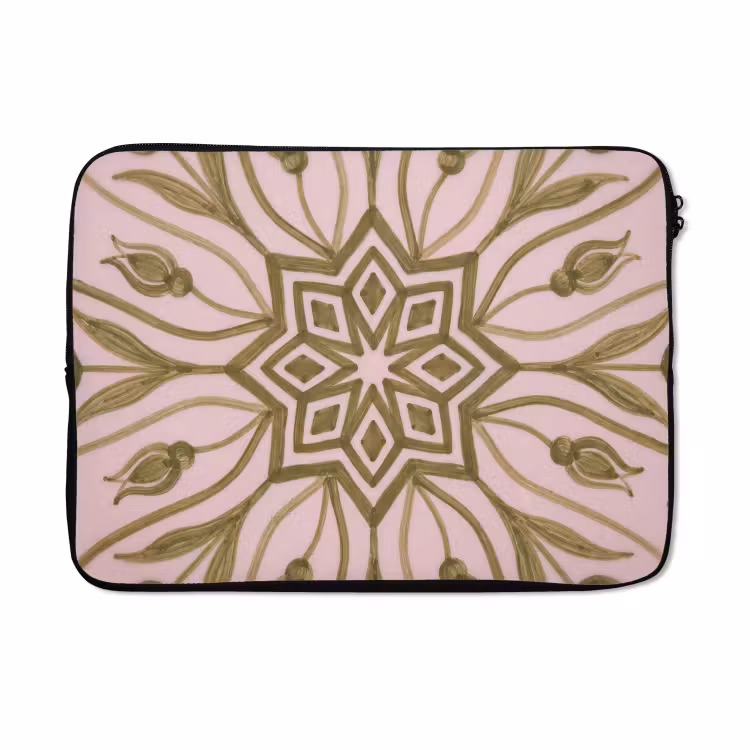 Laptophoes - Patroon - Mandala - Decoratie - Abstract - Groen — 5